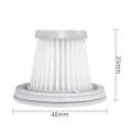 Miniatyrbillede 2 af 5: 6 stk HEPA-filter til Handy støvsuger Hjem Bil Mini Trådløs Vaskbar Filter Reservedele Adgang