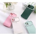 Miniatyrbillede 3 af 5: Etui til iPhone 12 Mini med indbygget ringlys (lyseblå)  (xq)