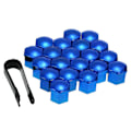Miniatyrbilde 1 av 5: 20 stk. Universelle 17 mm hjulmutterdeksler Lug Nut Caps Skruebeskytter