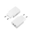 Miniatyrbillede 2 af 3: 5V2A dobbelt-ports europæisk standard multi-port oplader USB-oplader