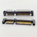 Miniatyrbillede 3 af 5: 100 stk. SATA 7+15 22 Pin Lige Han Interface Socket Konnektor Port til Harddisk HDD 22P