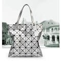 Miniatyrbillede 2 af 4: Damer Kvinder Japansk Issey Miyake Geometri Tote Tasker Håndtaske Lingge Taske Rejse