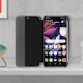 Pikkukuva 5 / 5: Folio-kotelo Huawei Mate 20 lite:n ikkunallinen aikunäyttö ja videoteline, musta