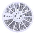 Strass 4 storlekar - Silver Klar