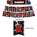 Miniatyrbilde 2 av 5: Roblox Door Bursdagsfest Dekorasjon, Skrekkspill Festutstyr Sett For Barn Inkluderer Gratulerer Med Dagen Banner, Kake/Cupcake Toppers, Ballonger