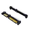 Pikkukuva 1 / 5: 100 kpl SATA 7+15 22 Pin Suora Urosliitäntä Pistokeliitin Portti Kiintolevylle HDD 22P