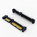 Pikkukuva 2 / 5: 100 kpl SATA 7+15 22 Pin Suora Urosliitäntä Pistokeliitin Portti Kiintolevylle HDD 22P
