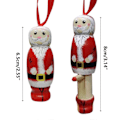 Miniatyrbillede 3 af 5: Sjov Julemand Vedhæng, Julepynt, Juletræspynt, Sjov Træstående Julemand, Personlig Julepynt, Unik