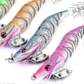 Miniatyrbillede 3 af 4: 10 stk. Hård Fiske Agnsfisk Luminous Squid Jig Hav Kunstig Reje Agnsfisk Værktøj -T