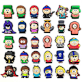 Miniatyrbild 3 av 5: 30 st/set South Park Skosmycken, Cartoon Skosmycken för DIY Klogsandaler Armband Dekoration Skosmycken Festfavorit