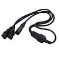 Miniatyrbillede 2 af 3: Computer Server IEC 320 C14 til 2 x C13 Y Splitter Strømkabel 1m