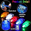 Pikkukuva 2 / 5: 100 kpl LED-sormusvalot Kirkkaat Sormi Rave-valot Sormus Glow-tikut Pienet Sormi Laser Juhlavalot Sormukset