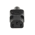 Miniatyrbillede 4 af 5: IEC 320 C13 Hun Til C6 Han 3-Benet Kløverbladsstik Konverter AC Strømadapter