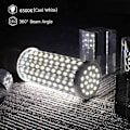 Miniatyrbillede 3 af 5: 70% Rabat - e27 LED Majslys Pære 60w, 550w Ækvivalent Lyspærer, 6500k Kold Hvid E27 LED Lyspære, Ikke-dimbar, 5850lm 160x5630smd, Edison LED C