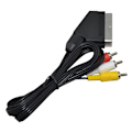 Miniatyrbilde 5 av 5: Høy kvalitet 1,8 m / 6 fot RGB Scart til 3 RCA Audio Video kabel for NES for FC
