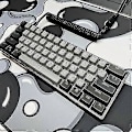 Miniatyrbillede 4 af 5: Kraken Keyboards Xxl Udvidet Gaming Musemåtte Tyk Skrivebordsmåtte (stealth)