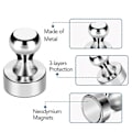 Pikkukuva 3 / 5: 24x-72x Neodyymimagneetit Magneettitaulun magneetti taululle kartiomagneetit erittin vahvat