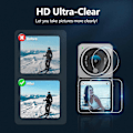 Miniatyrbillede 4 af 5: Skærmbeskytter til DJI Action 2 tilbehør, hærdet glas skærmbeskytter + linsebeskytter til DJI Action 2 Dual-Screen (6 stk.)