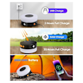Miniatyrbild 4 av 5: Camping String Lights, 3 i 1 Solcellscampinglampor, Ficklampa, 3600mAh Bärbar Laddare, 32.8FT S