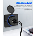 Miniatyrbilde 2 av 5: 12V dobbel USB-kontakt Overflatemontert USB-port 3.1A