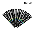 Miniatyrbillede 2 af 3: 15 stk. speciel indendørs temperatur termometer strip flydende krystal misfarvning temperaturmålingsstrip