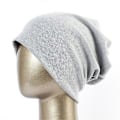 Miniatyrbilde 1 av 5: Hettelue for kvinner, enkel beanie i bomull, slouchy beanie for vår, strikket lue for kvinner, svart skullie, JS293A