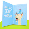 Pikkukuva 2 / 5: Screamings Goat -syntymäpäiväkortti - Hauska syntymäpäiväkortti miehille, naisille ja lapsille - Screamings Goat -meemiääni ja pään ravistus