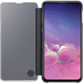 Miniatyrbild 2 av 3: Skyddande Clear View Folio-fodral för Samsung Galaxy S10 - Svart Junmai LONG