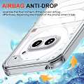 Miniatyrbillede 5 af 5: For Nothing Phone (2a) Mobiltelefon Etuier Drop Proof Krystalklar TPU Bagside Cover