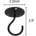 Miniatyrbilde 3 av 5: 2 stk. veggmonterte takkroker, metallplantebrakett jernveggmonterte lyktehengere for lykter, hengende fuglematere, plantepotter, utendørsdekorasjon H