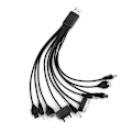 Miniatyrbillede 4 af 5: 1 stk. 10 i 1 multifunktionel oplader USB-kabler til iPod Motorola Nokia Samsung Lg Sony Ericsson forbrugerelektronik datakabler