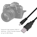 Miniatyrbilde 5 av 5: USB-datakabel USB 2.0 Mini B 5-pin for Canon IXUS-kameraer
