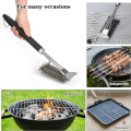 Miniatyrbillede 5 af 5: 18 tommer trekantet grillbørste af metal, trekantet børste, stålbørste og rustfrit stål børstehår (1 stk.)
