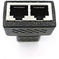 Miniatyrbilde 2 av 4: Ethernet Splitter Adapter Nettverksadapter med LAN Splitter 2 Hunn til 2 Hunn Porter CAT 5/CAT 6 Ethernet Forlenger Kobling 8P
