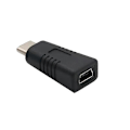 Pikkukuva 1 / 5: Puhelimen Mini USB Naaras - Type C Uros Muunnin Tukee Lataus- ja Tiedonsiirtoa