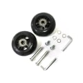 Miniatyrbild 2 av 5: Svart Resväska Ersättning 2 Hjul Set 75mm X 24mm X 8mm/2.95tum X 0.94tum X 0.31tum Hjul Med