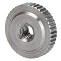 Miniatyrbilde 1 av 5: 10 STK M3/M4/M5/M6 Flat Riflet Mutter 304 Rustfritt Stål Riflet Flat Hode Gjennomgående Hull Håndstrammingsmutter [M4]