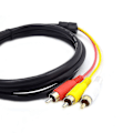 Miniatyrbillede 3 af 5: HDMI til 3RCA Scart To-i-en HDMI Adapterkabel AV Lydkabel 3 RCA Phono Adapter