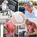 Miniatyrbild 5 av 5: 10 Stycken Stora Elektroder Ersättningsplattor För Tens Enhet Plattor För Tens Massageapparat