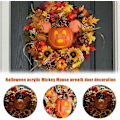Miniatyrbilde 2 av 5: Høstgresskar dørkrans, Gresskar kransdekor, Kunstig Gresskar Bær Lønneblader Krans, Høst Thanksgiving Halloween Dekorasjon Innendørs Utendørs