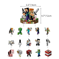 Pikkukuva 2 / 5: Minecraft-peliteemainen syntymäpäiväjuhlatarvikkeet, ilmapallot, banneri, kakun koristeet, setti