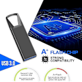 Pikkukuva 3 / 5: Metallinen USB 3.0 2TB nopea muistitikku 1TB hopea Cle USB-muistitikut 512GB vedenpitävä TYPE C Memor