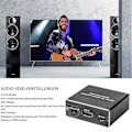 Pikkukuva 4 / 5: 4K HDMI Audio Extractor -muunnin, HDMI - SPDIF -muunnin | HDMI - HDMI ja optinen SPDIF 3,5 mm:n stereotuella, 3D, 1080p