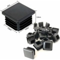 Miniatyrbilde 2 av 5: GP Plastplugg 40x40mm Svart Firkant Rør Endekappe Plast Endekapper Blindplugger for Trampoline Møbelben 16PCS