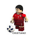 Miniatyrbillede 4 af 5: 8 stk. VM Qatar Ronaldo Messi Neymar Minifigur Samlet Mini Byggeklodser Actionfigurer Legetøj Børn Gave LANG