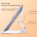 Miniatyrbilde 2 av 3: Basics Multi-Angle bærbar stativ for iPad-nettbrett, e-leser og telefon for direktestrømming, videotitting og nettkurs