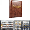 Miniatyrbild 1 av 4: 100 sidor myntalbum myntsamlare 250 fickor för myntförvaring myntsamlingsbok