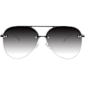 Pikkukuva 1 / 5: Retro Rimless Aviator-Aurinkolasit Naisille ja Miehille Klassinen Lady UV400 Suoja Gradientti Linssit Aurinkolasit Wyelv