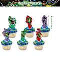Pikkukuva 4 / 5: Teini-Mutanttininjakilpikonnat Lasten Syntymäpäivätarvikkeet Juhlat Sisältää Onnellinen Syntymäpäivä Banneri, Ilmapallo, Kakku/Cupcake Topper