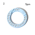 Miniatyrbillede 1 af 5: pcs fjeder O-ring spænder Diamant karabinhage 2 2 2